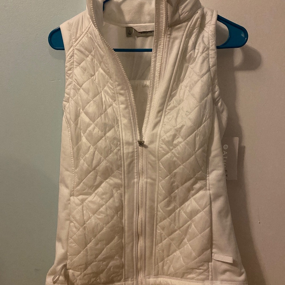 Athleta Rock Springs Vest NWT White Small